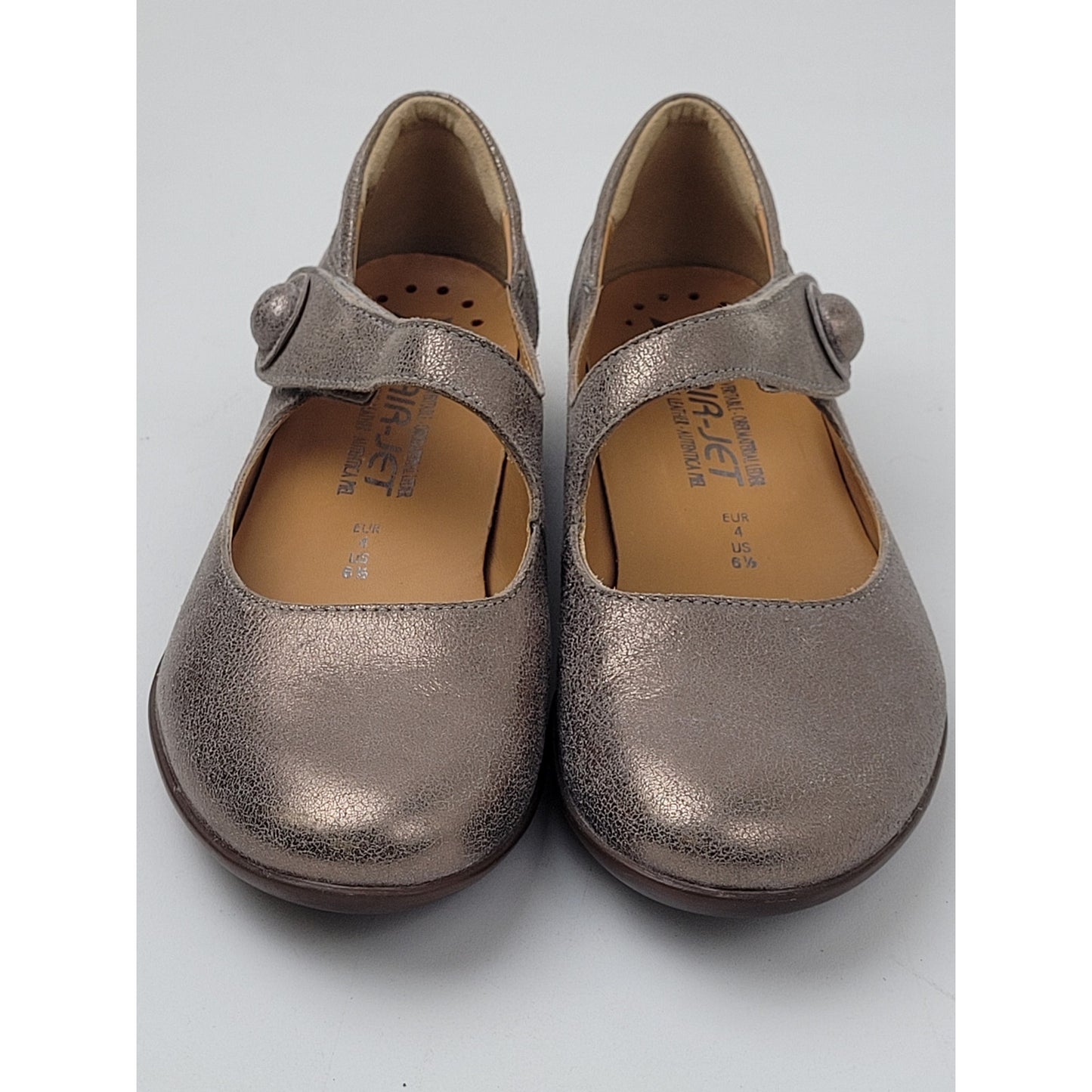 Mephisto Women’s Odalys Air-Jet Silver Mary Jane Shoes Size 6.5