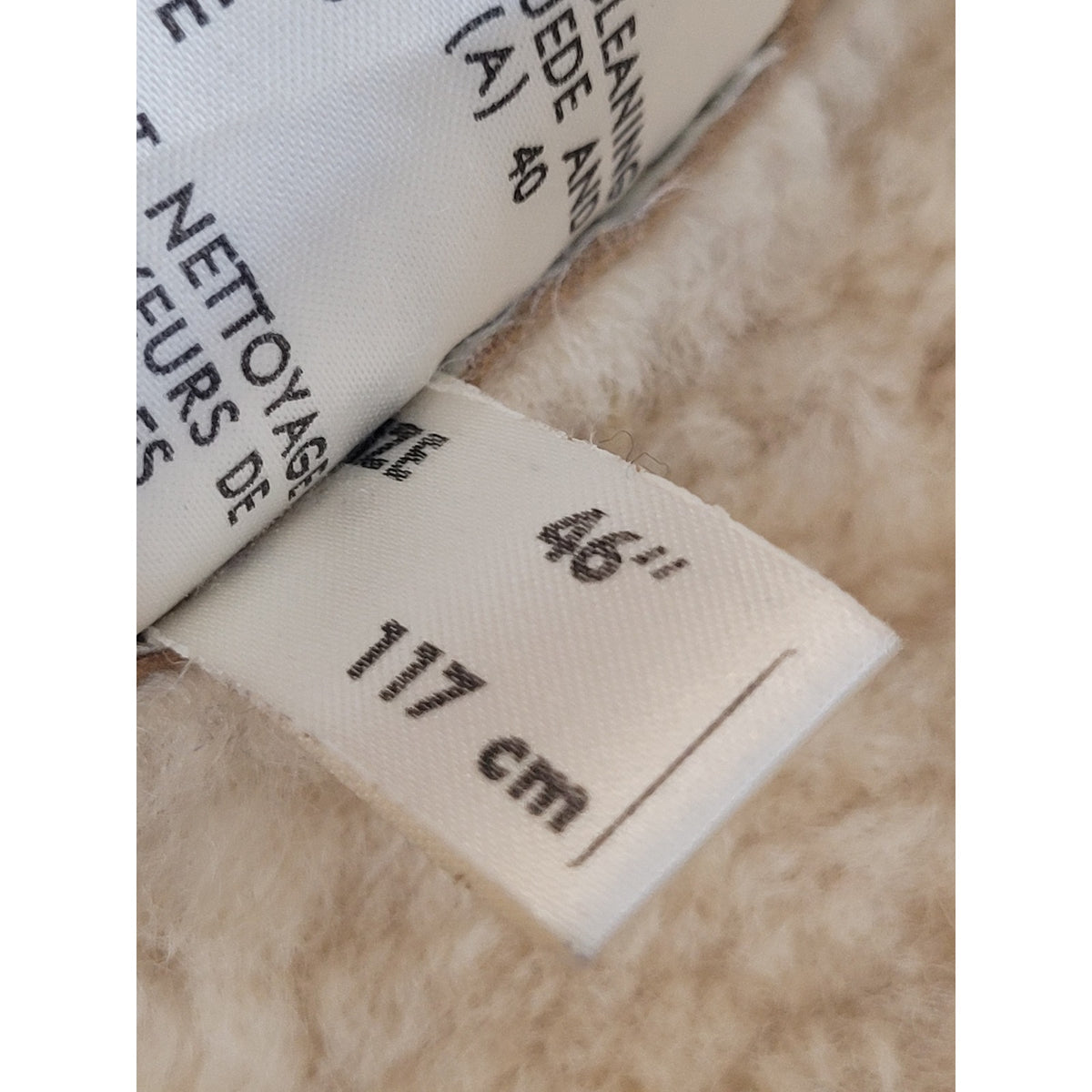 VTG 1970s Knight Tailors Ltd. Light Brown Suede Shearling Coat Men's Sz 46