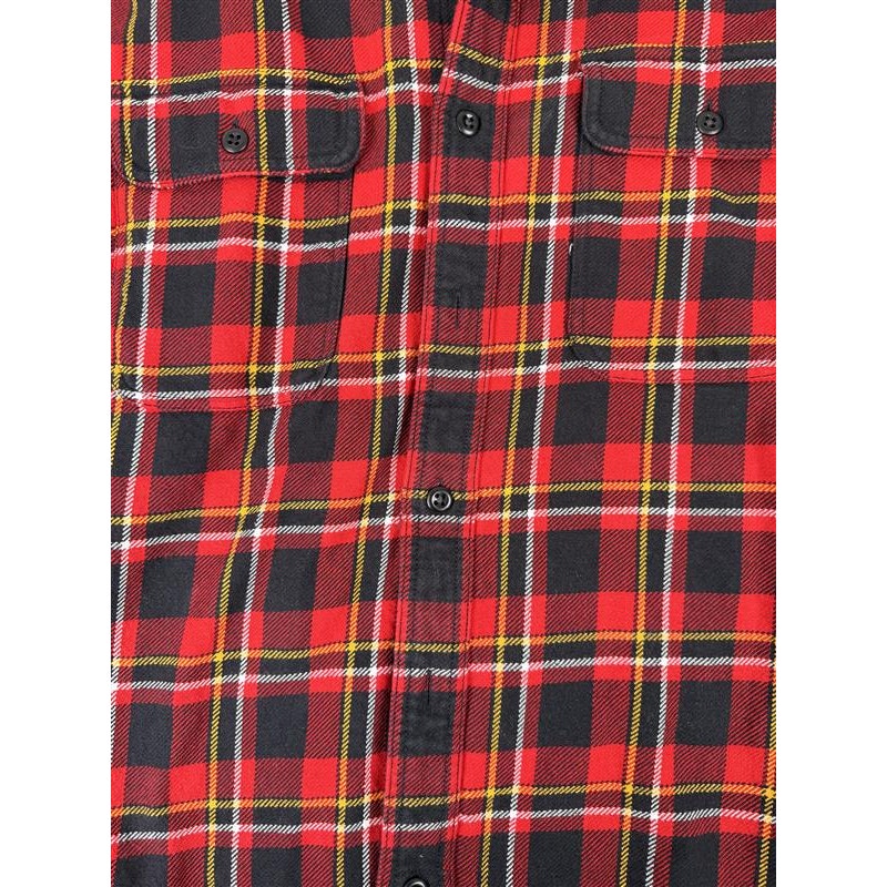 Filson Vintage Style Flannel Red and Black Work Shirt Men's Sz L
