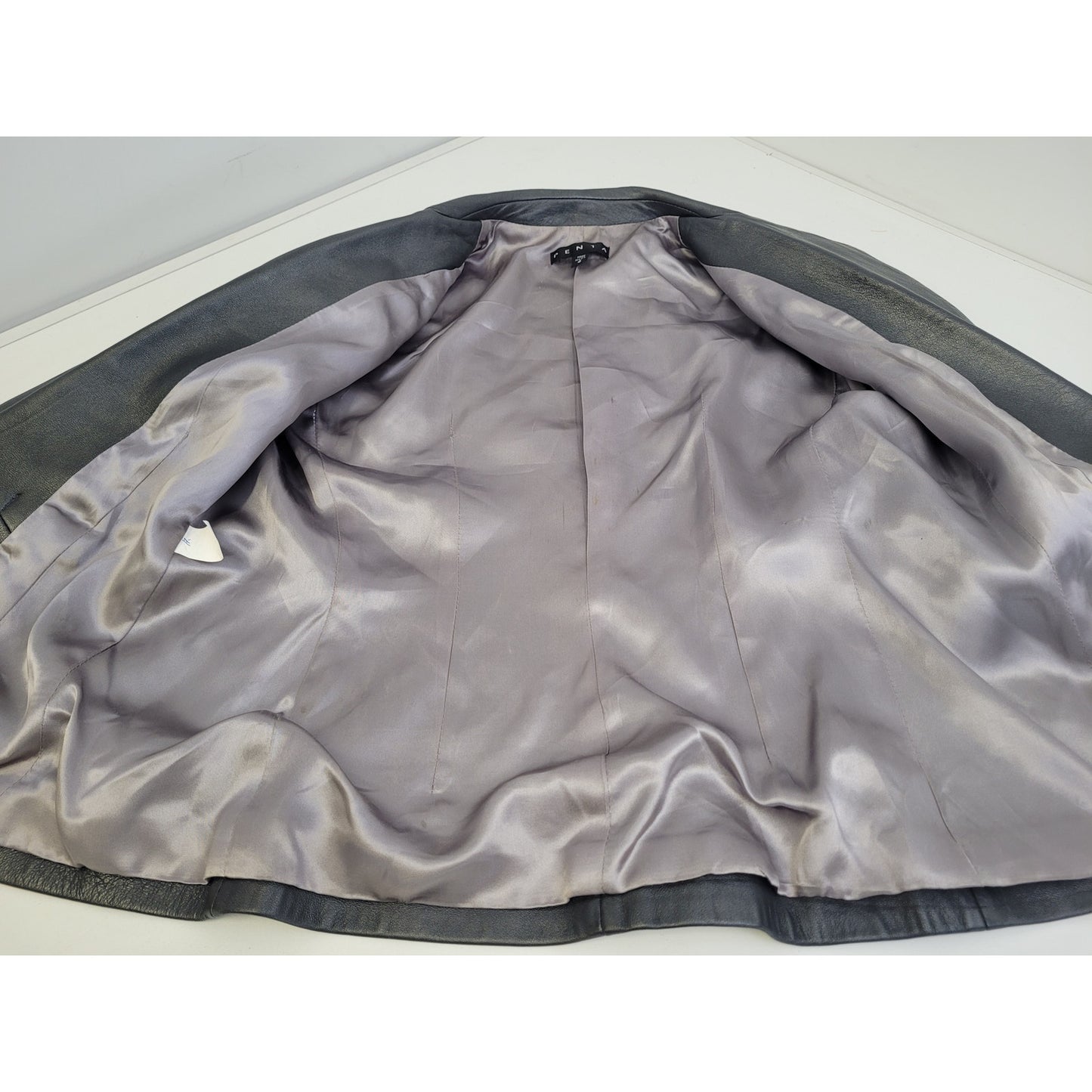 Vintage Leather Pencil Skirt Suit Sz S