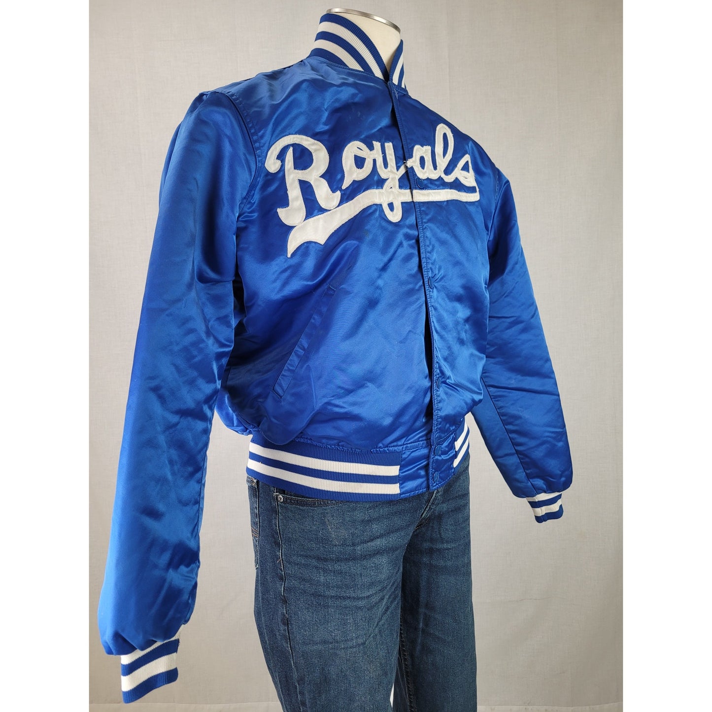 Vintage 80s/90s Starter Kansas City Royals Satin Jacket Sz XL