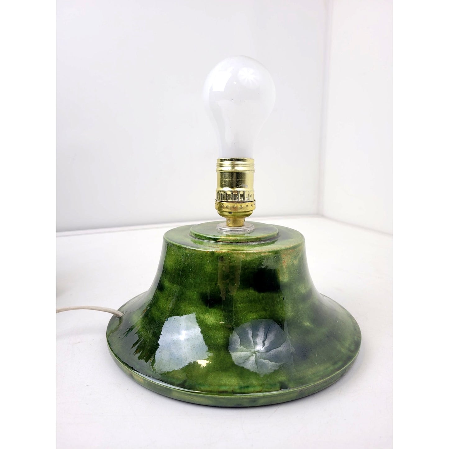 1960s-70s VTG Arnel's Green Ceramic Light-Up Christmas Tree 18"