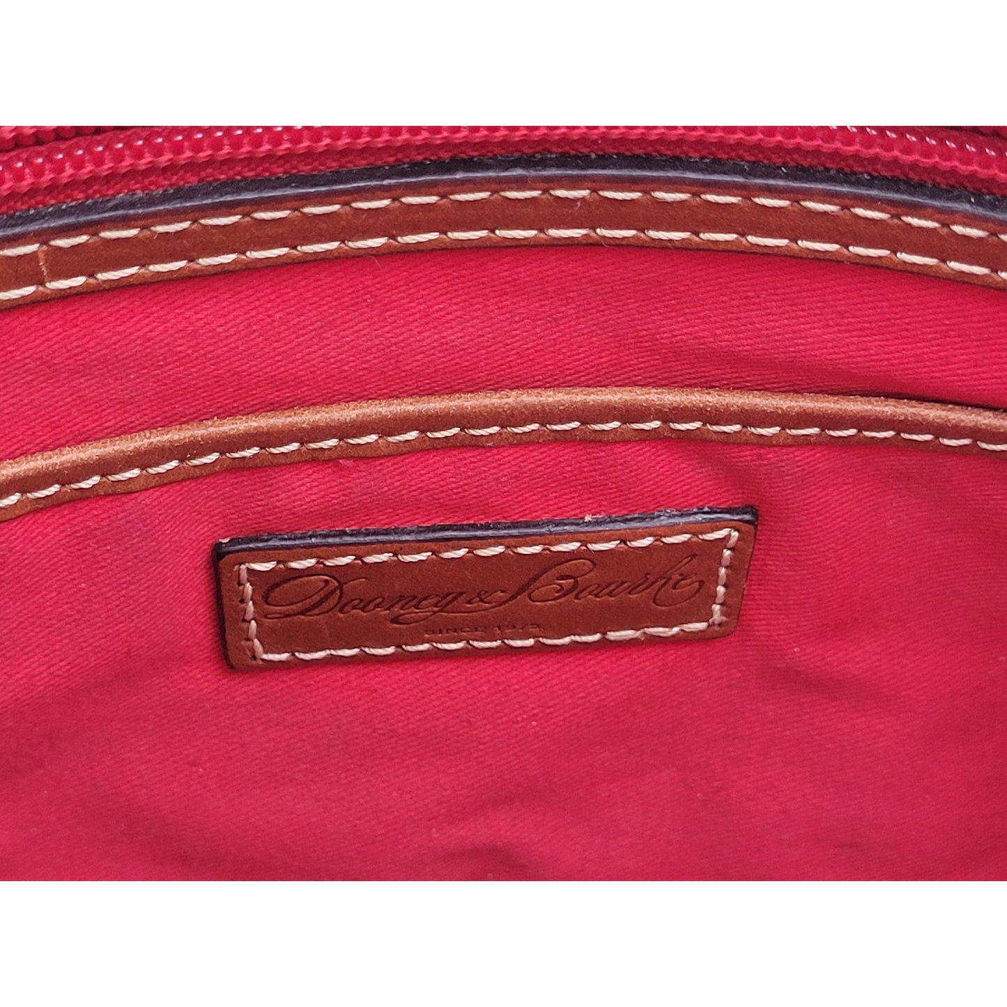Dooney & Bourke Pebble Grain Small Lexington Purse Blue & Brown