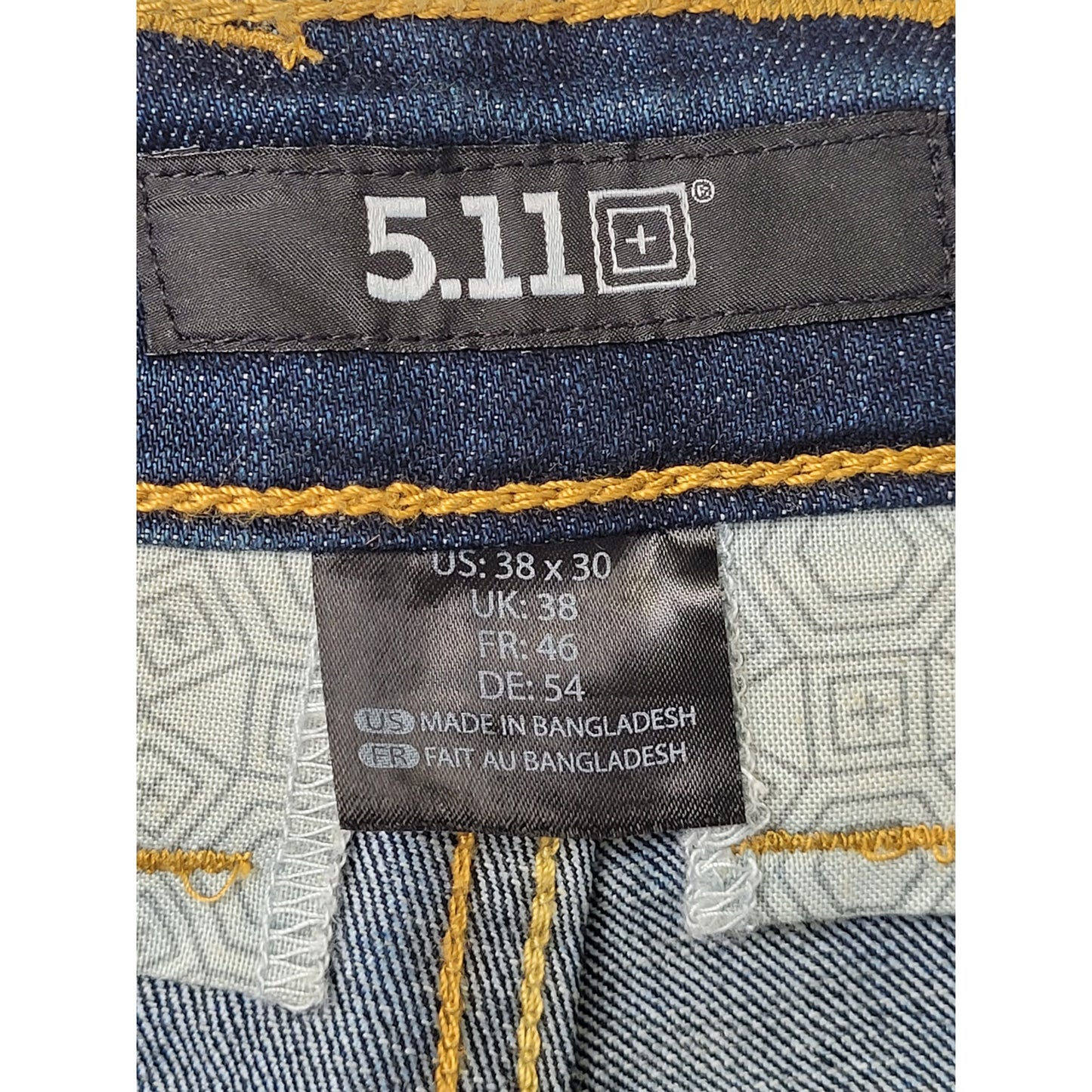 5.11 Tactical Defender Flex Regular Fit Jean Medium Wash Men's Sz 38 x 30 NWT