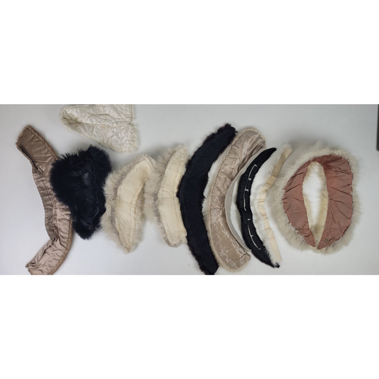 Vintage Fur Trim Lot of 10 Mixed Furs