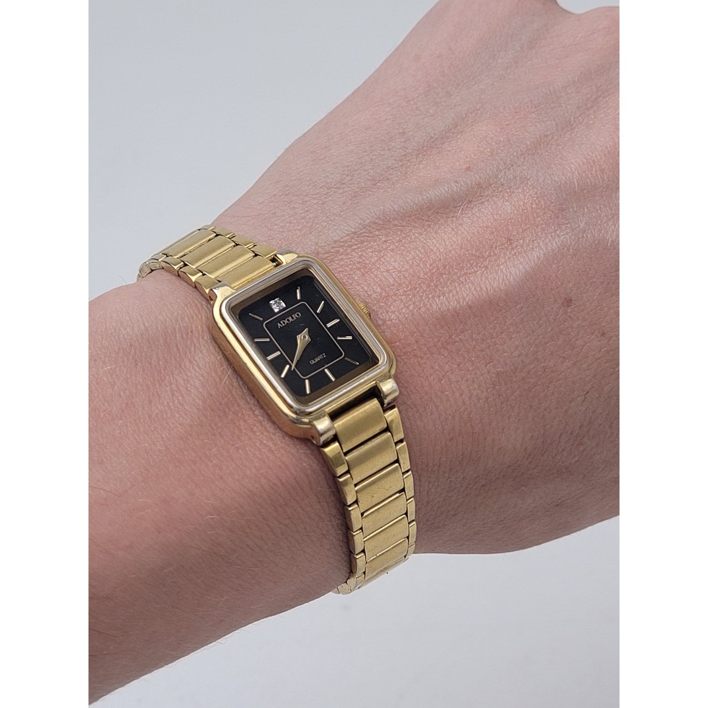 Vintage Adolfo Gold-Tone Quartz Women's Watch