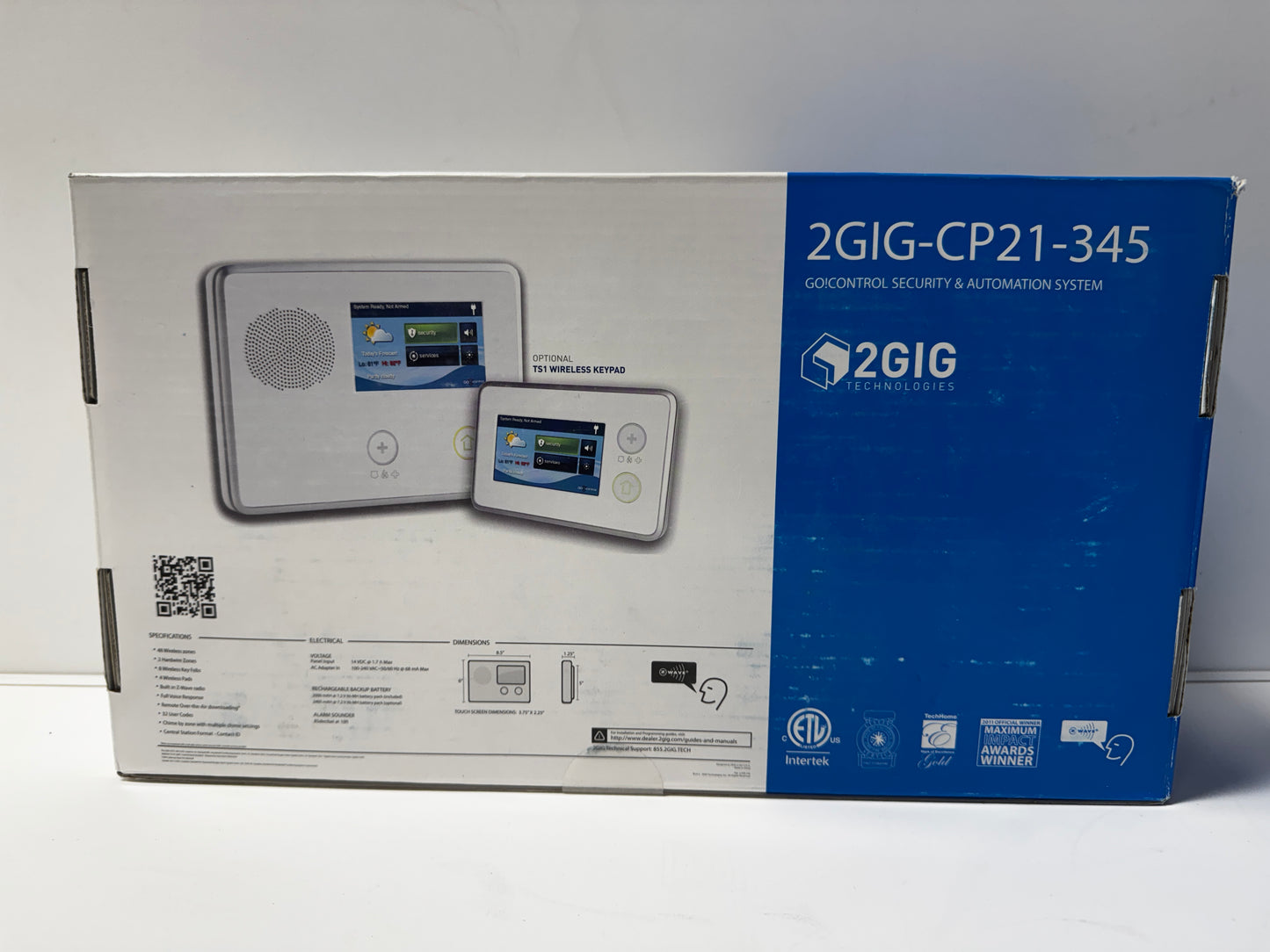 Set of 3 2GIG-CP21-345 Home Security Automation Systems (1 Box Sealed All Untested)
