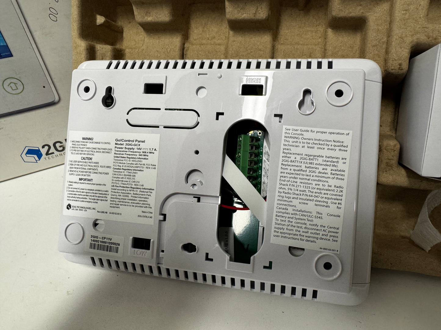 Set of 3 2GIG-CP21-345 Home Security Automation Systems (1 Box Sealed All Untested)