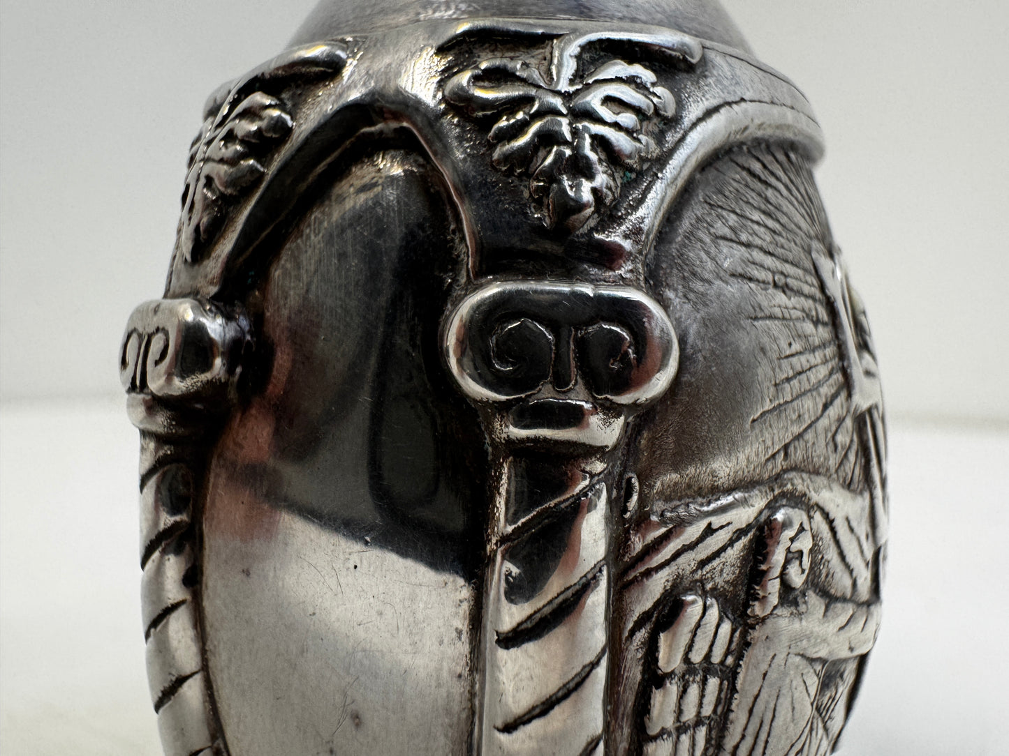 Ag 950 Silver Egg with Biblical Scene Made in Greece