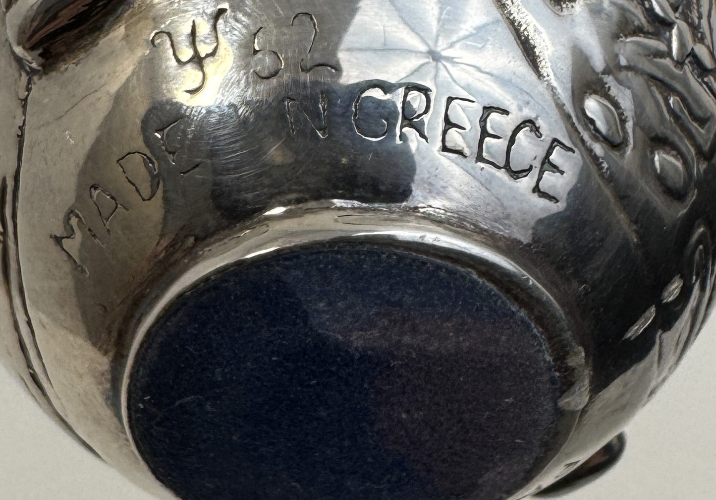 Ag 950 Silver Egg with Biblical Scene Made in Greece