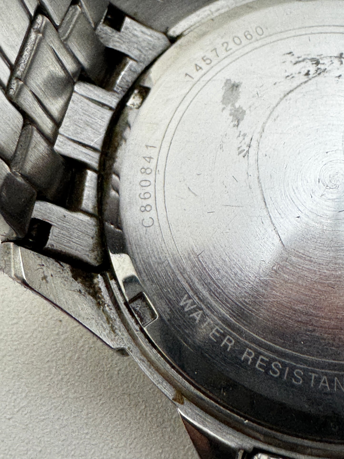 Bulova 96C107 Silver Tone Stainless Steel Case Silver Tone Bracelet Men's (Untested)