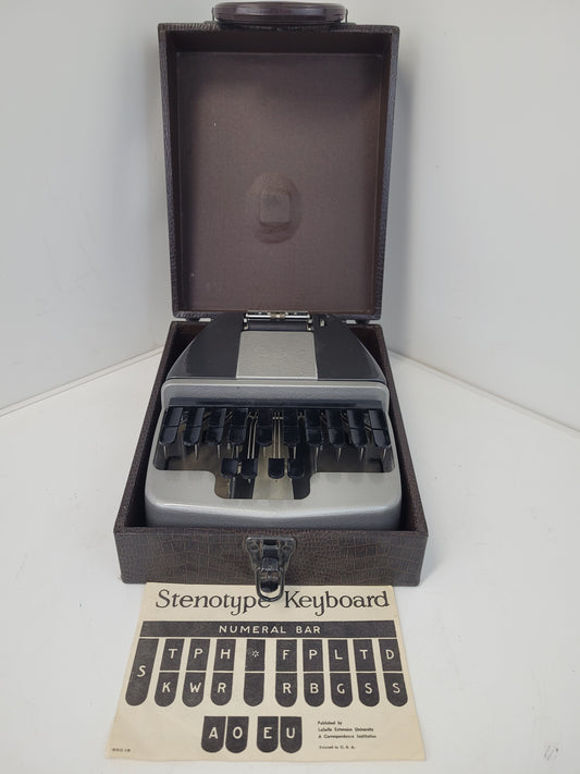 Vintage LaSalle Stenotype Shorthand Machine Stenographer Court Reporter