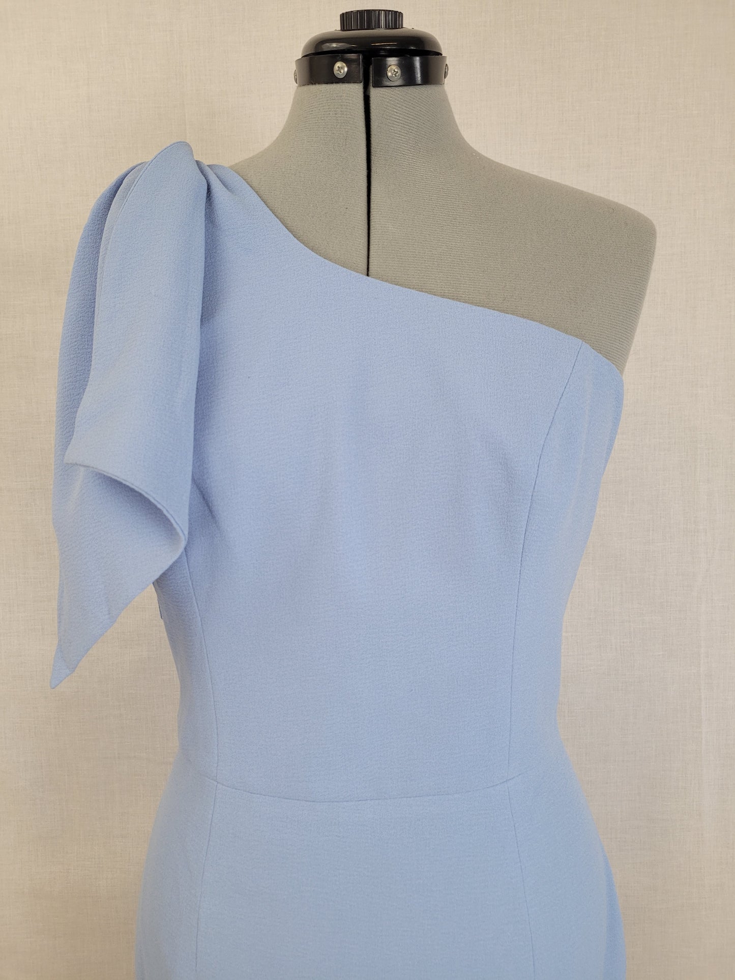 Dress the Population Tiffany One-Shoulder Midi Blue Dress Sz Large