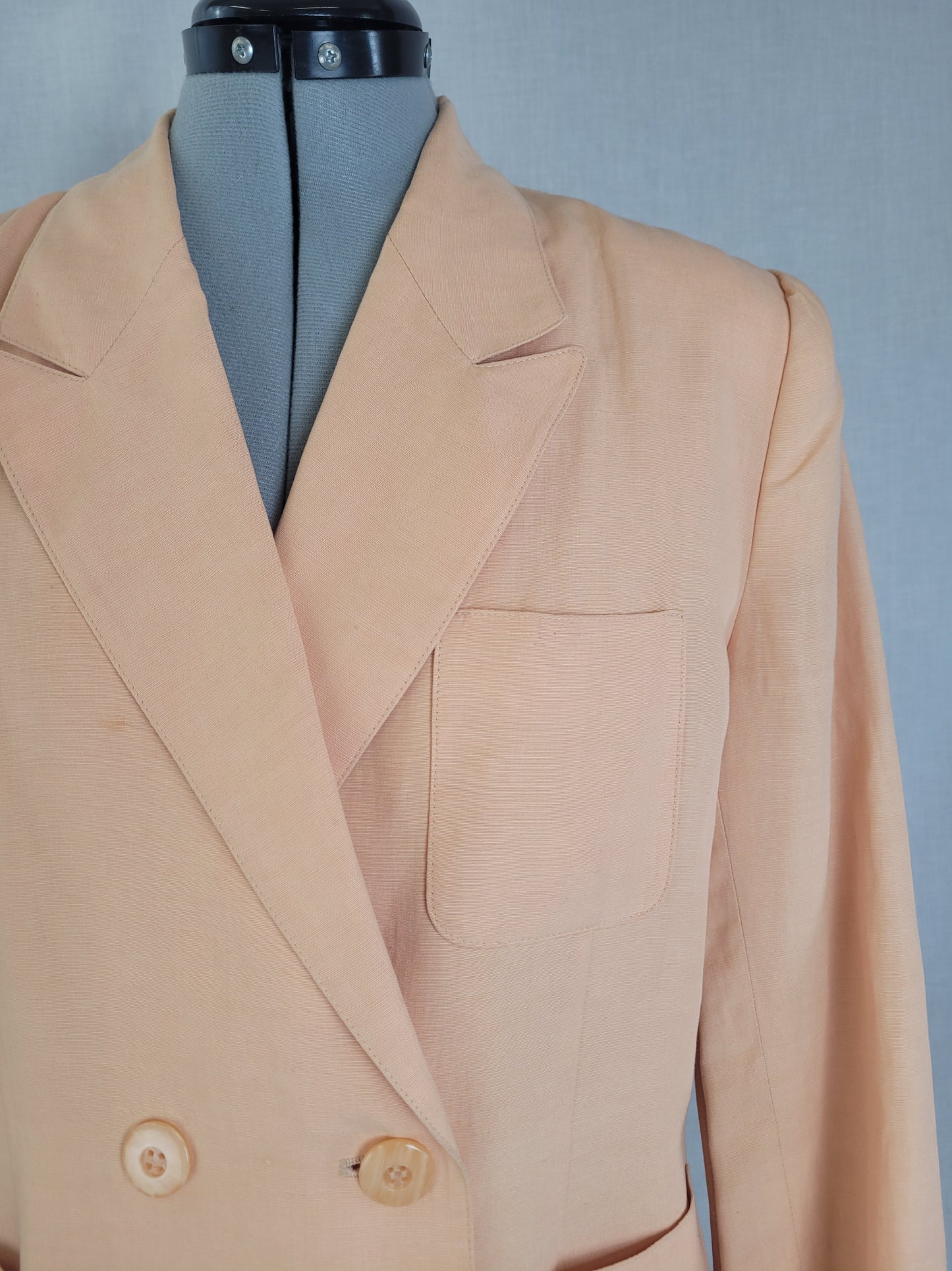 1990s VTG M.T. Studio Pastel 2-Piece Pant Suit Tapered Leg Pleated Women's Sz S