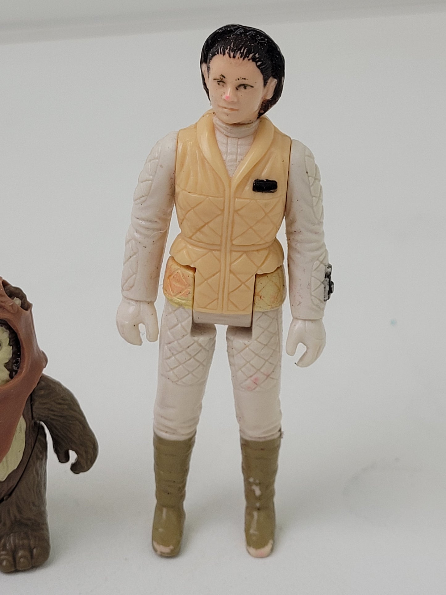 1980s Star Wars Figurines Lot Lumat Ewok, Wicket Ewok & Princess Leia