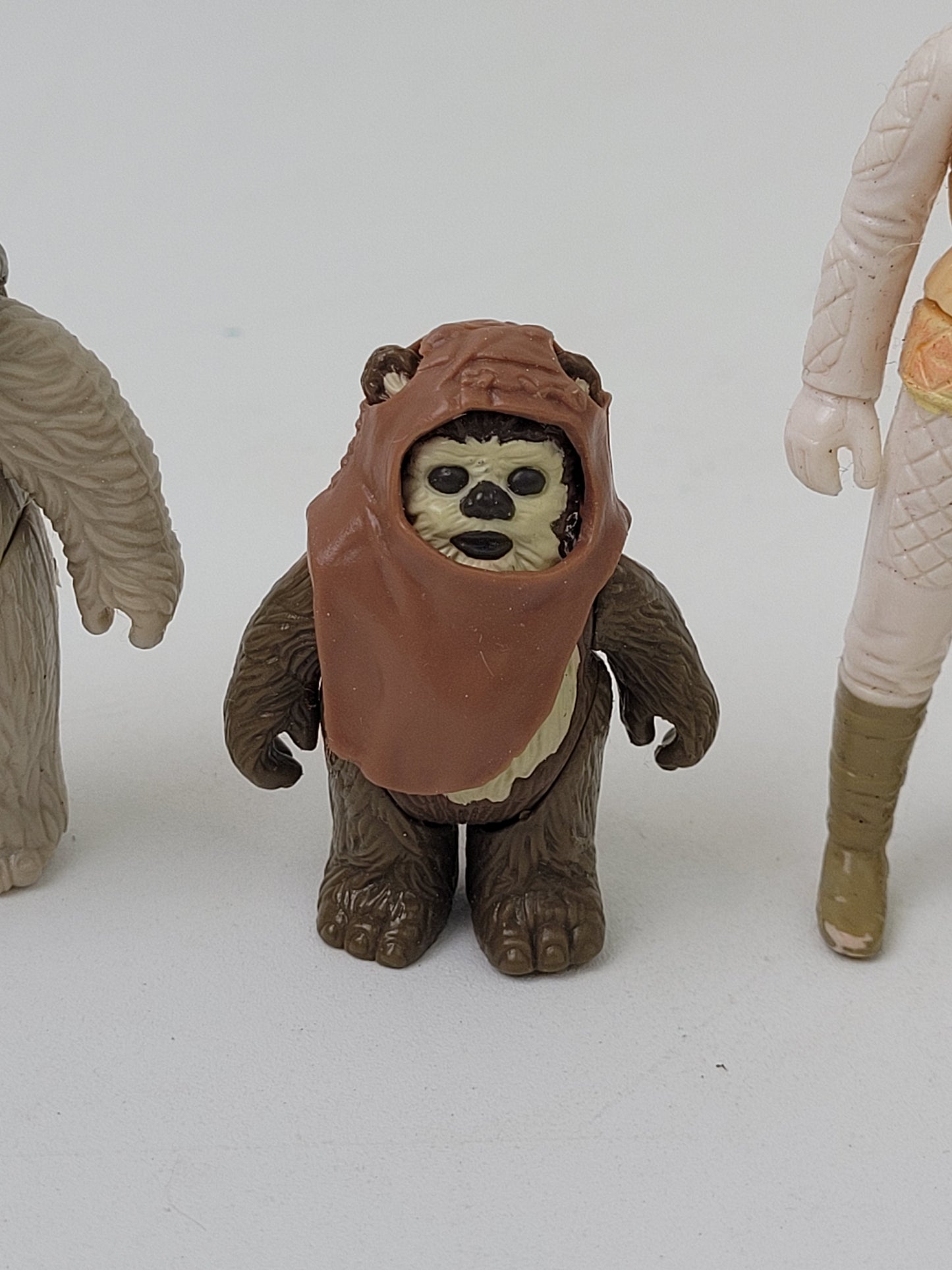 1980s Star Wars Figurines Lot Lumat Ewok, Wicket Ewok & Princess Leia