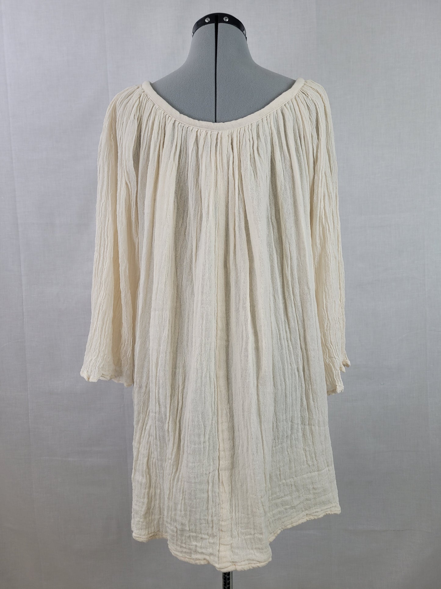 NWT Free People x Jen's Pirate Booty Women's Dress XS/S Ivory Angel Sleeve Boho Retail $220