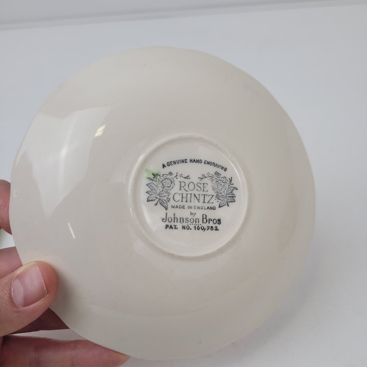 Rose Chintz Pink Floral Johnson Bros 5-3/4" Saucers Set of 12 Made in England