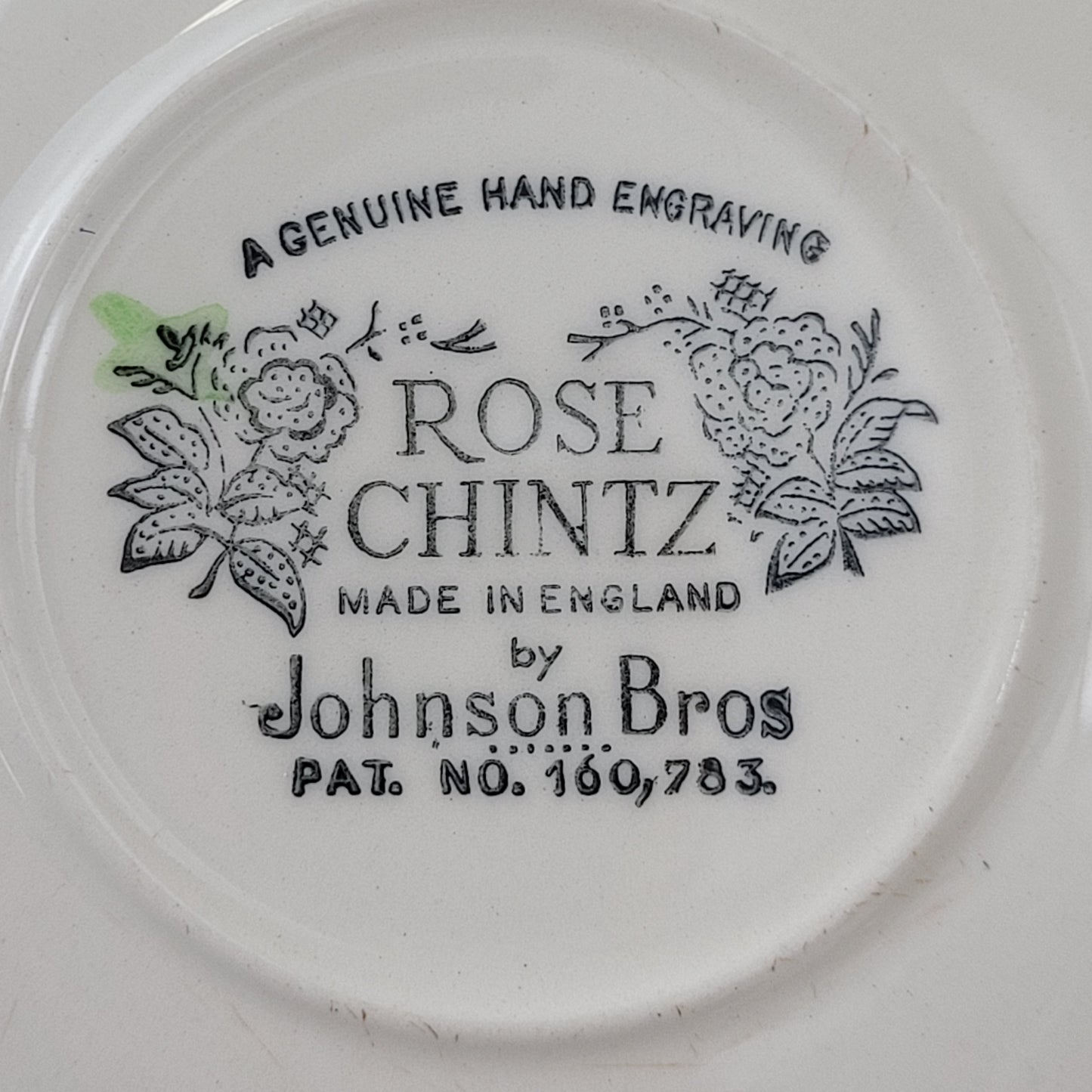Rose Chintz Pink Floral Johnson Bros 5-3/4" Saucers Set of 12 Made in England