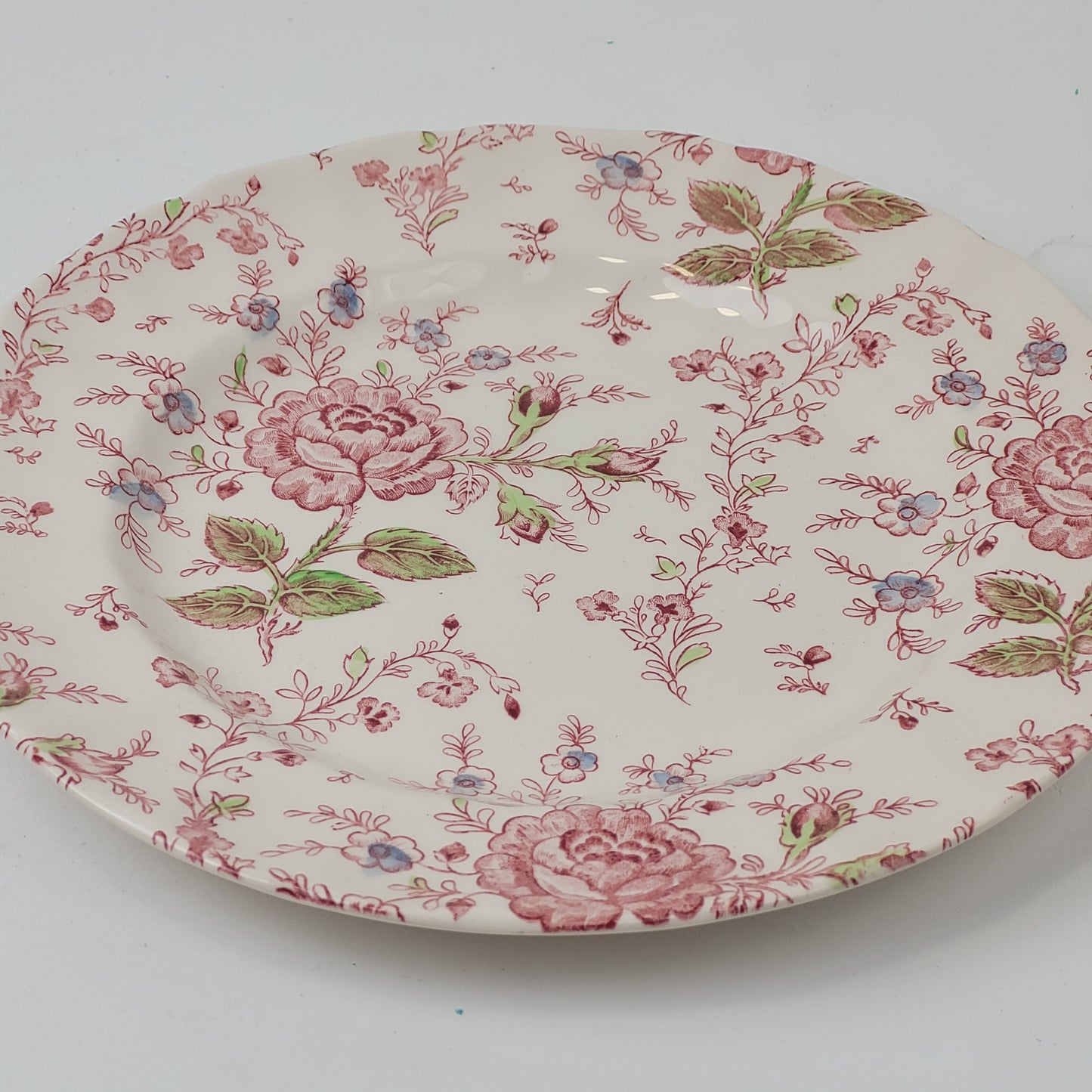 Rose Chintz Pink Floral Johnson Bros 10" Dinner Plate Made in England