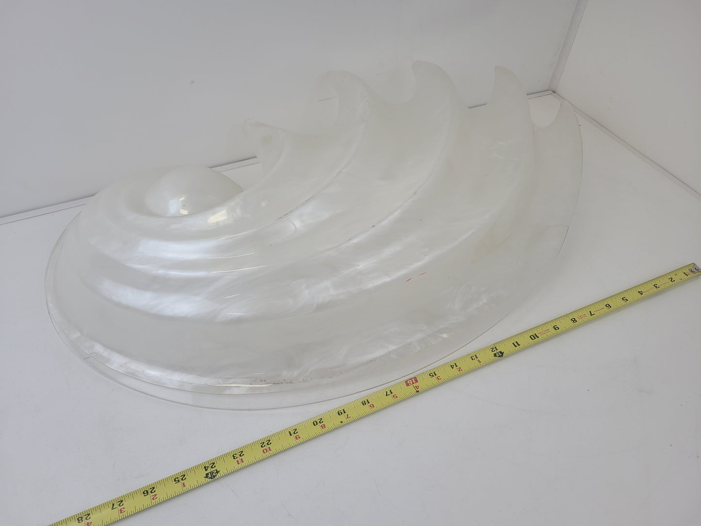*RARE* Vintage 1970s Large Lucite Seashell Rougier Wall Light