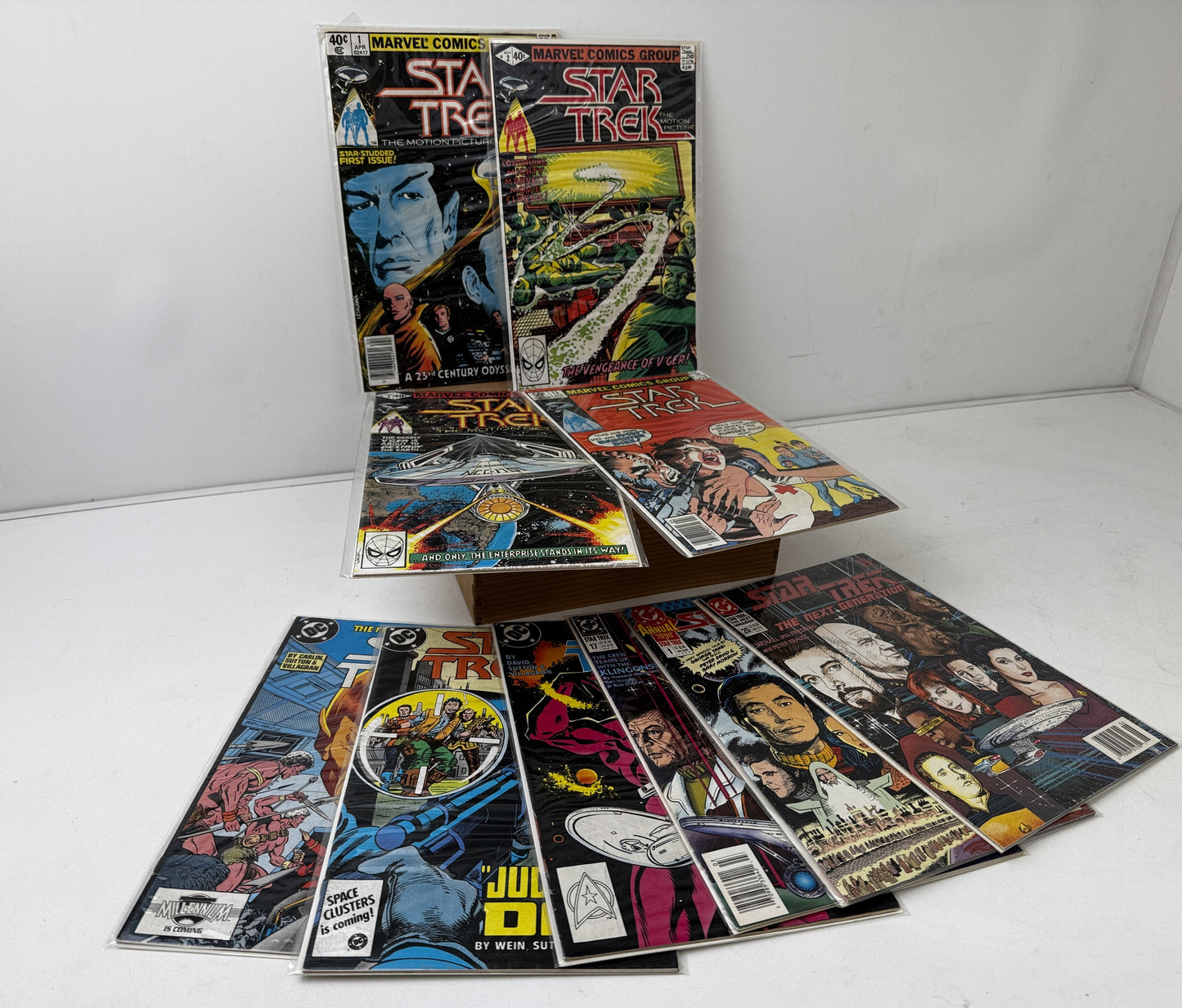 Set of 10 Vintage Star Trek Comics (Multi Series, 1st Edition Etc)