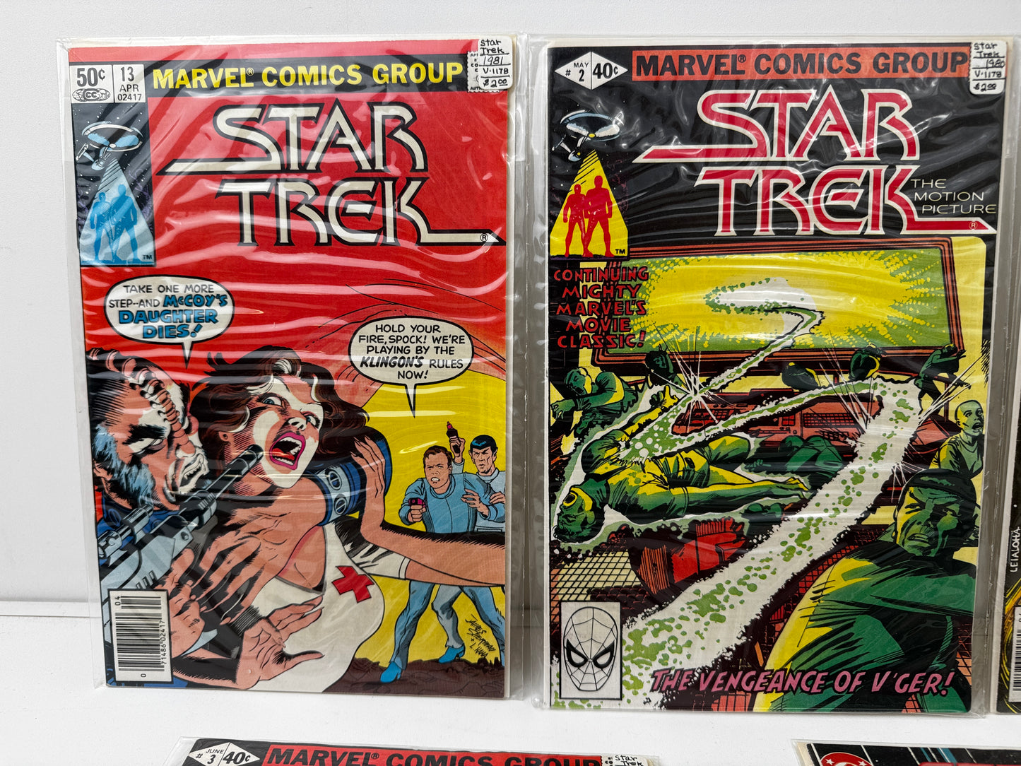 Set of 10 Vintage Star Trek Comics (Multi Series, 1st Edition Etc)