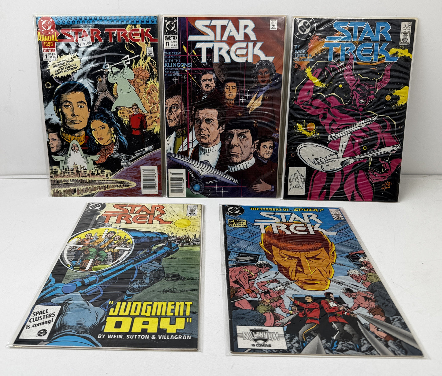 Set of 10 Vintage Star Trek Comics (Multi Series, 1st Edition Etc)