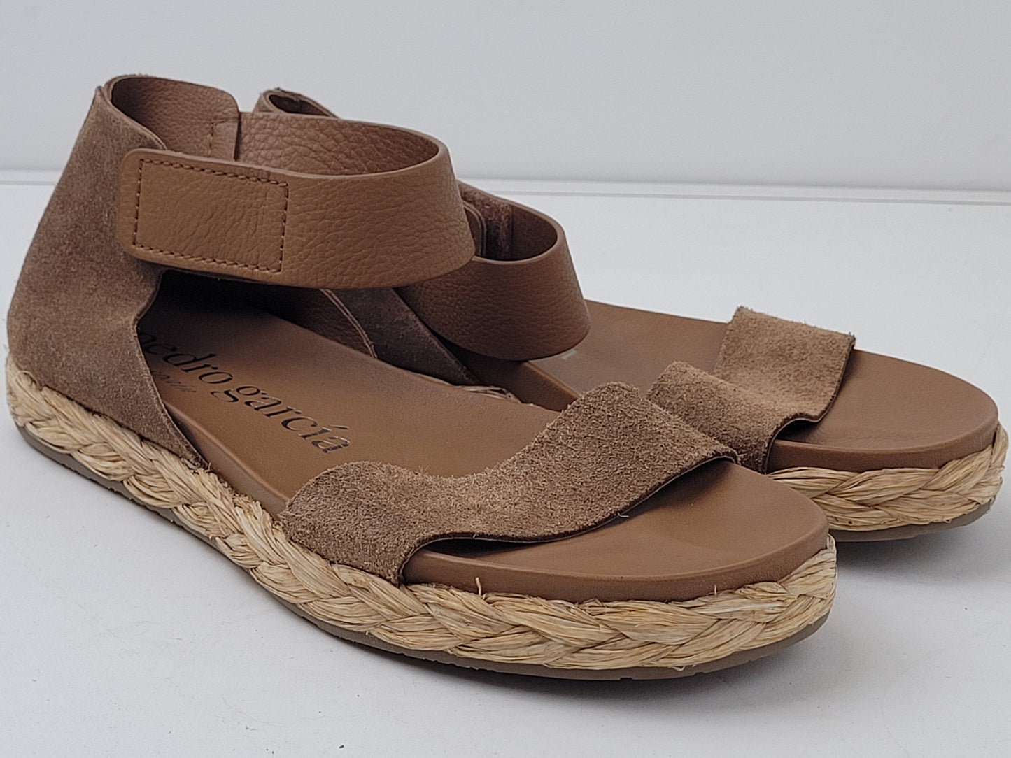 Pedro Garcia Jaida Rope Suede Sandal Sz 39.5 Retail $580