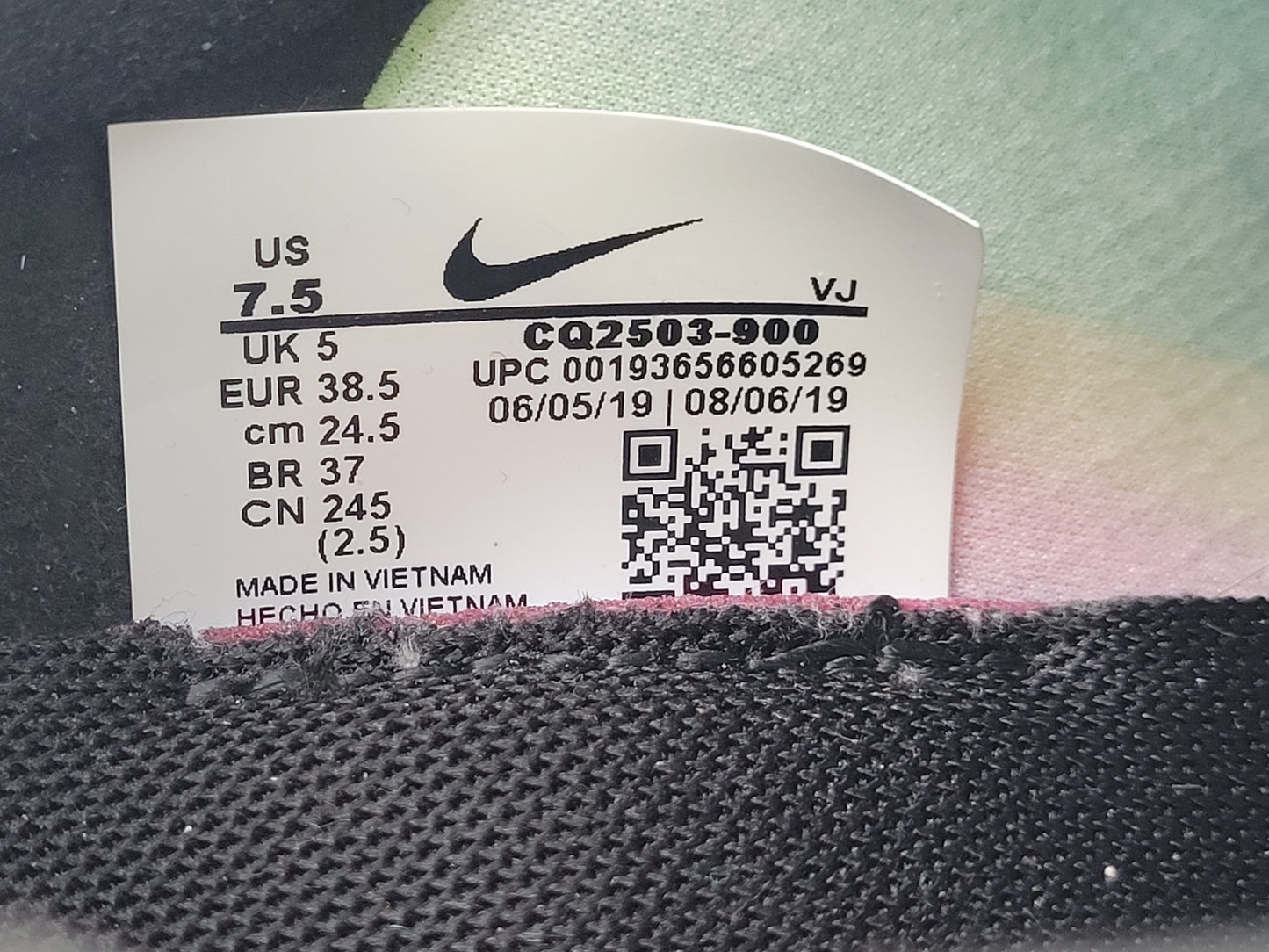 Nike Air Max Dia NRG Rainbow Women's Sz 7.5