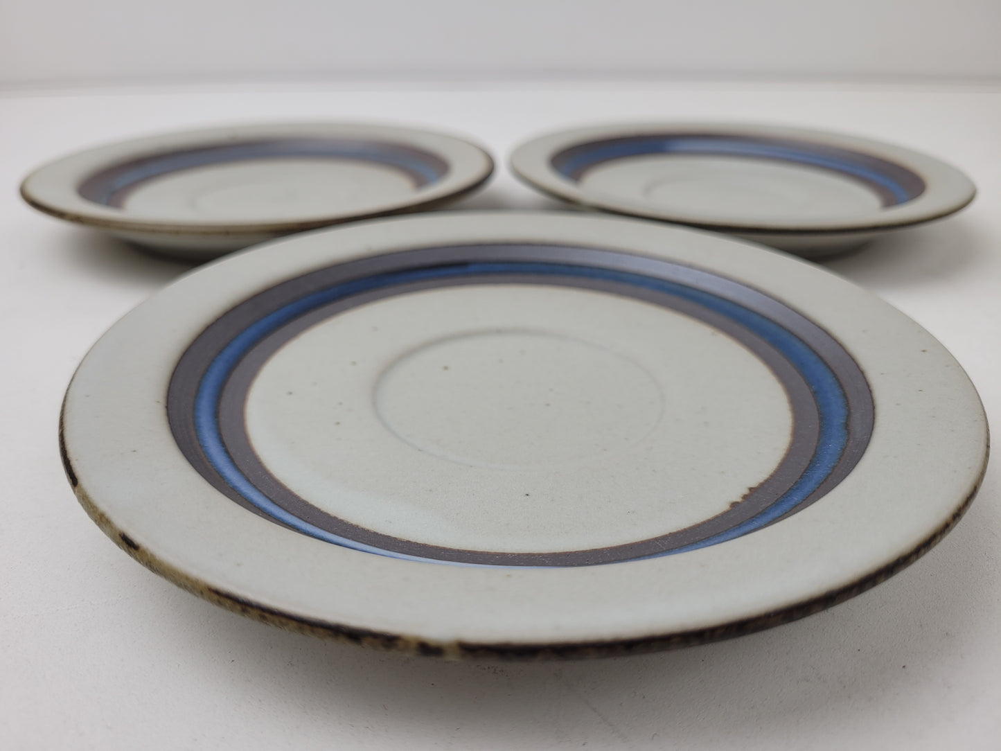 Vintage Otagiri Horizon Blue/Brown Saucers