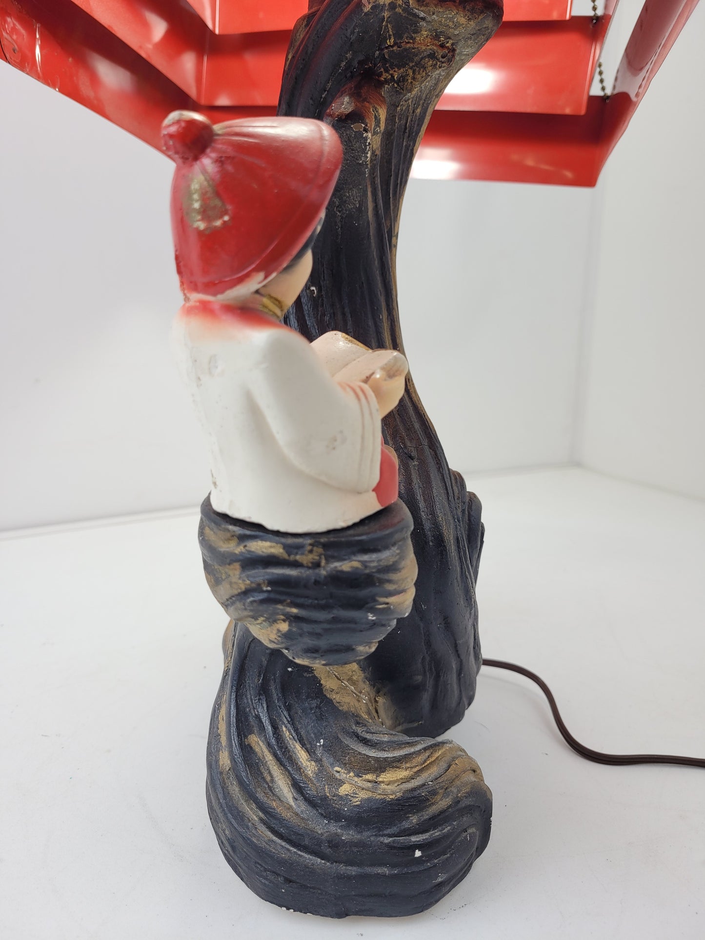 1955 Silvestri Bros Asian Figures Table Lamp Mid Century Modern