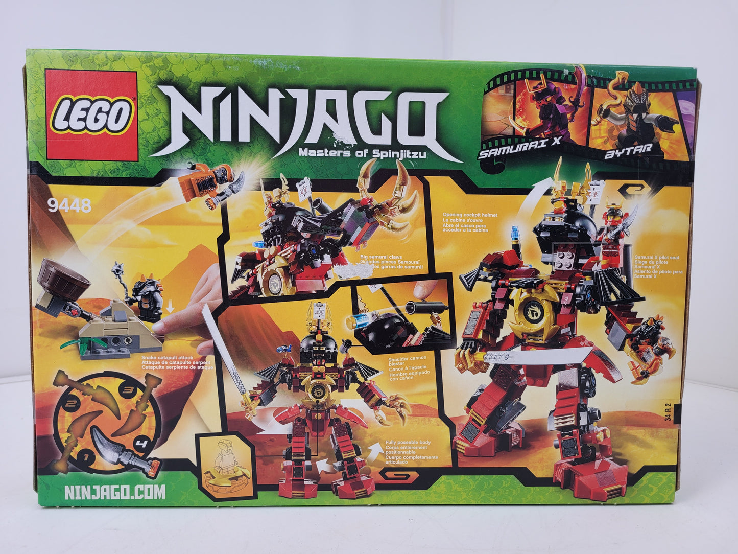 LEGO Ninjago Masters of Spinjitzu Samurai Mech (9448) NIB