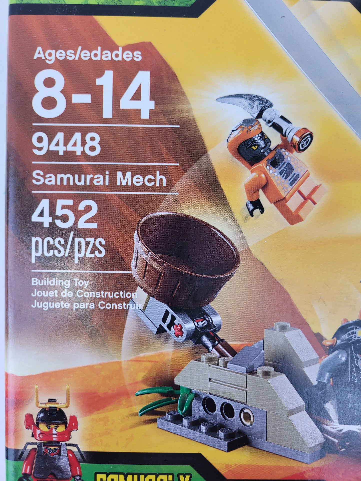 LEGO Ninjago Masters of Spinjitzu Samurai Mech (9448) NIB
