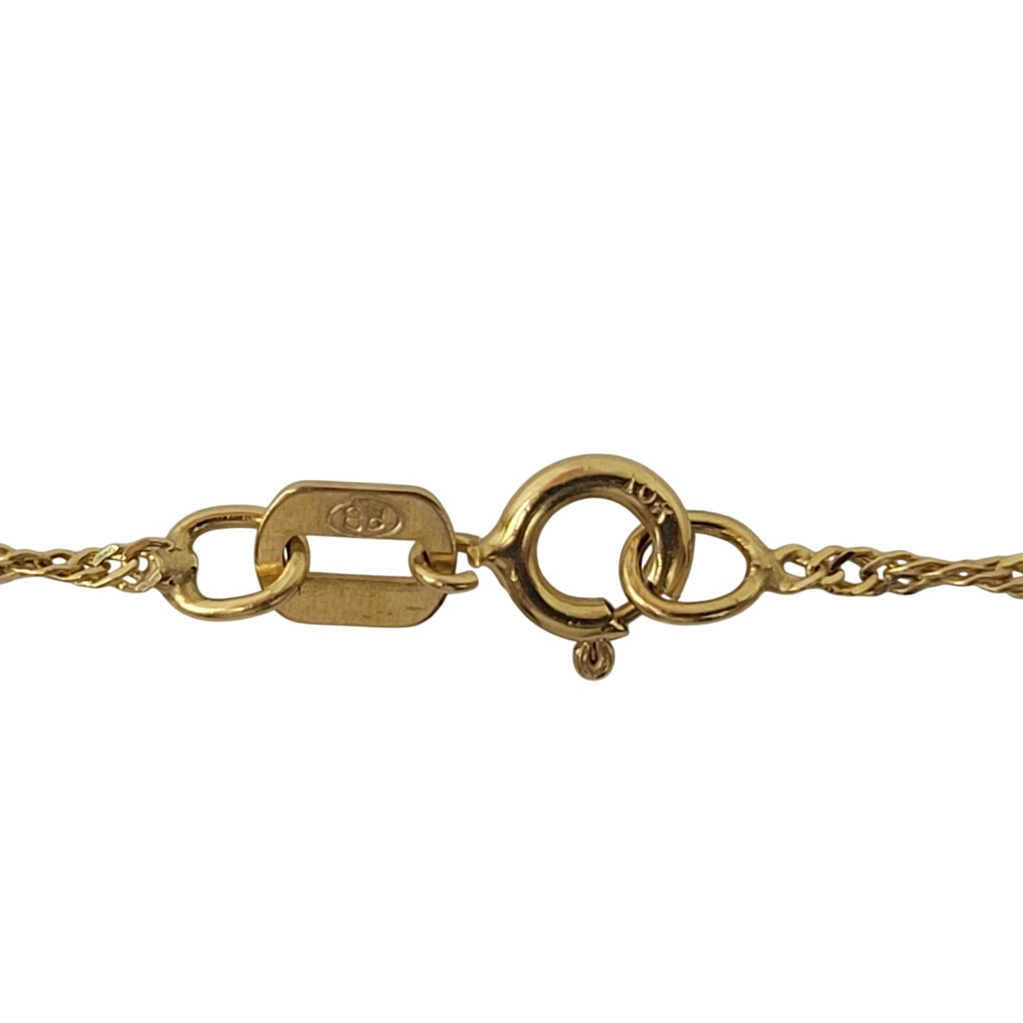 10K Yellow Gold #1 Mom Necklace 20" Chain 1.87g