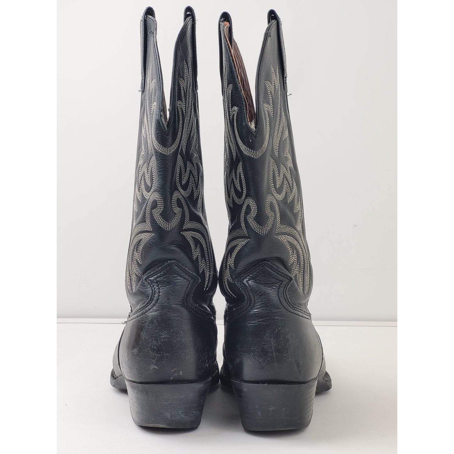 Ariat Men's Black Leather Square Toe Western Boot Sz 9D