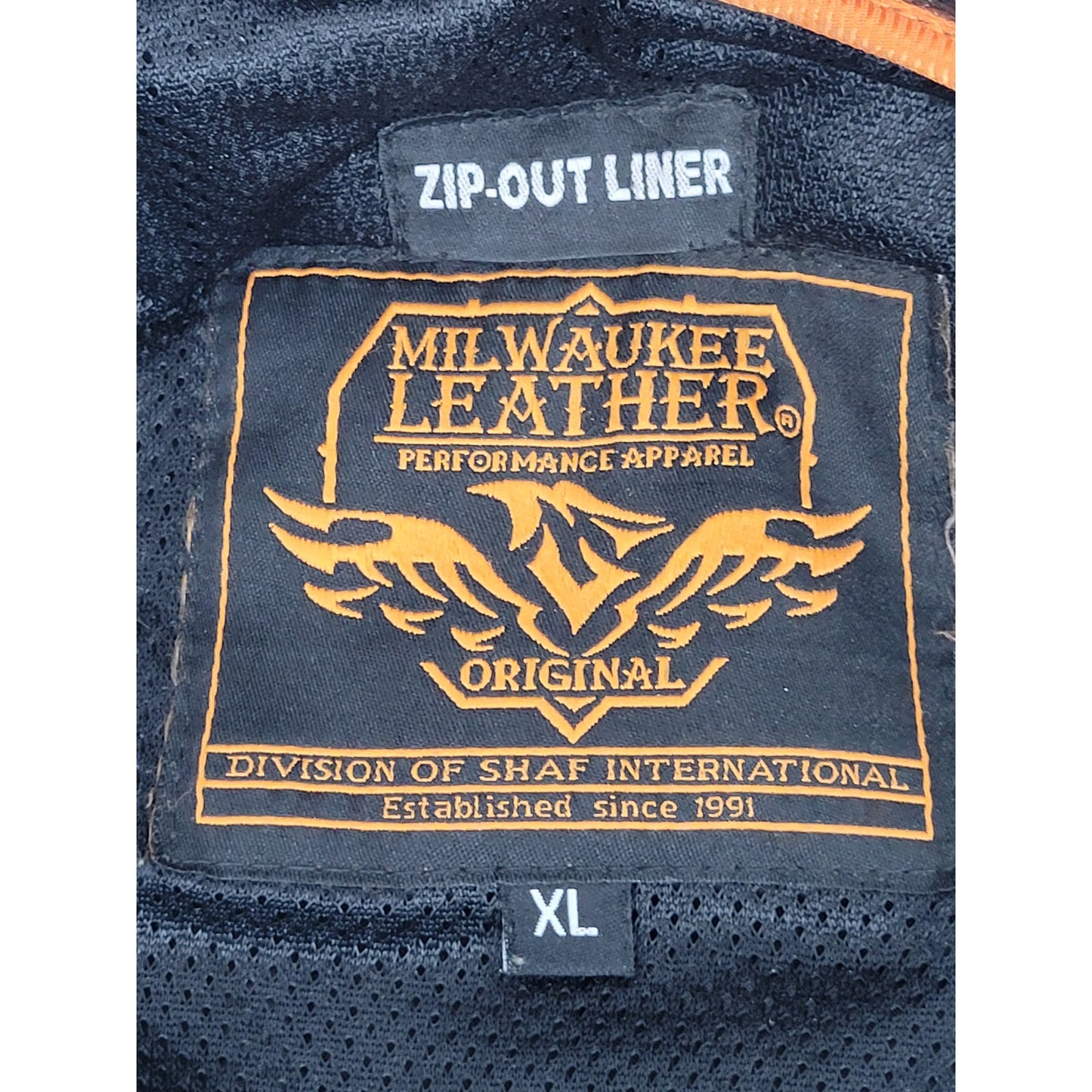 Milwaukee Leather Black Motorcycle Jacket Thick Heavy Moto Rock Men's Sz XL