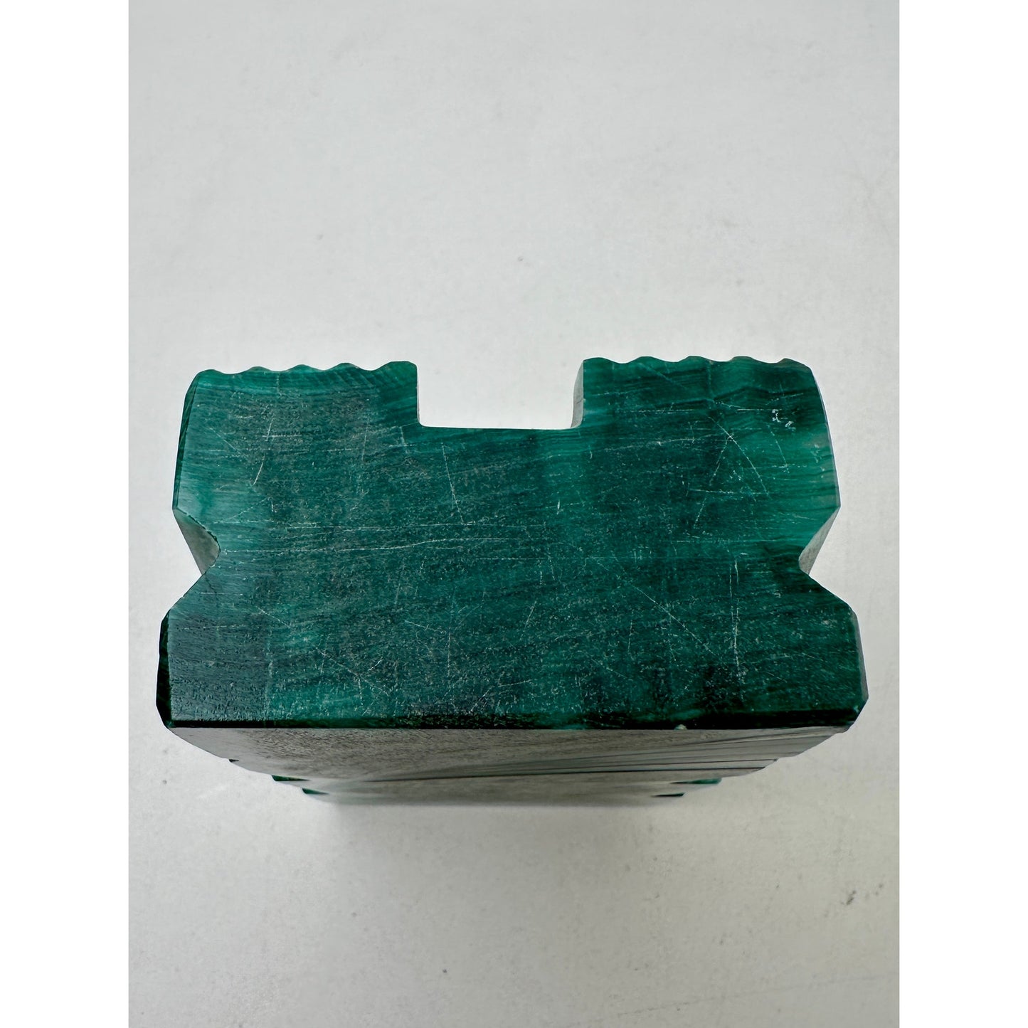 Vintage Hand-Carved Green Onyx Aztec/Mayan Tribal Figurine