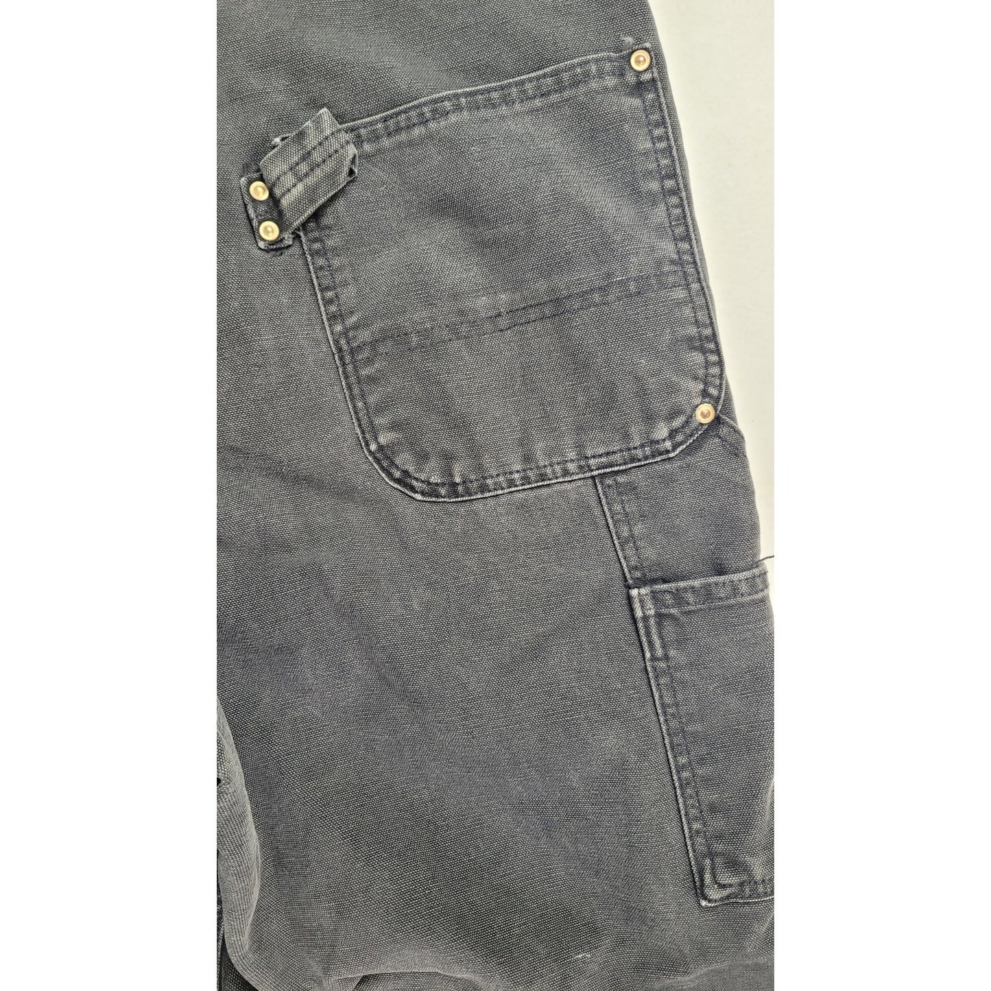 Carhartt Distressed Double Knee Bib Overalls Approx. Men's Sz 38" x 32"