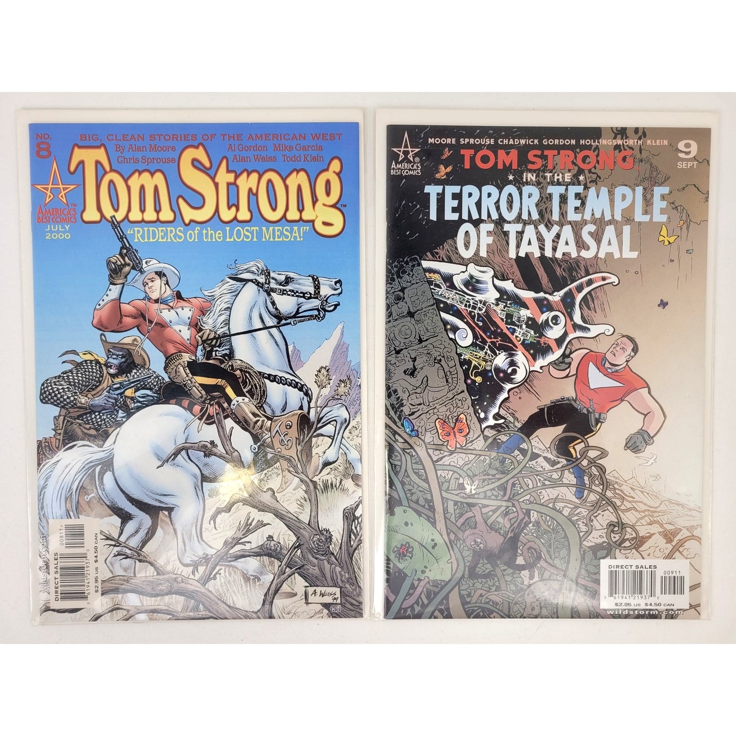 VTG Tom Strong Comic Books #1-36 Complete Set - Autographed by Sprouse & Adams