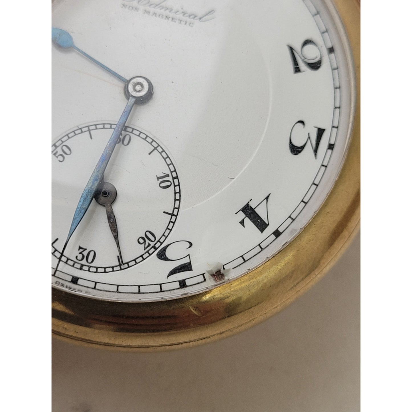 Antique Admiral Non-Magenetic Tacy Watch Co. 14K GF 15 J Pocket Watch | Working
