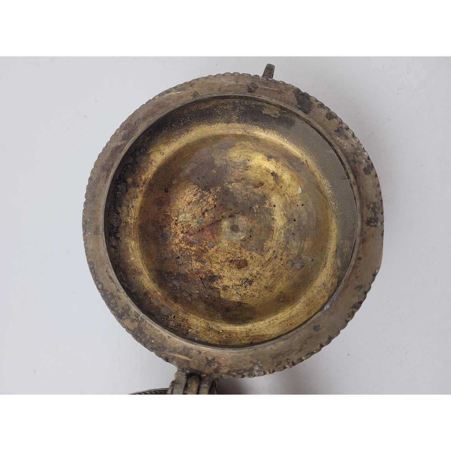 Vintage Heavy Cast Brass Incense Burner