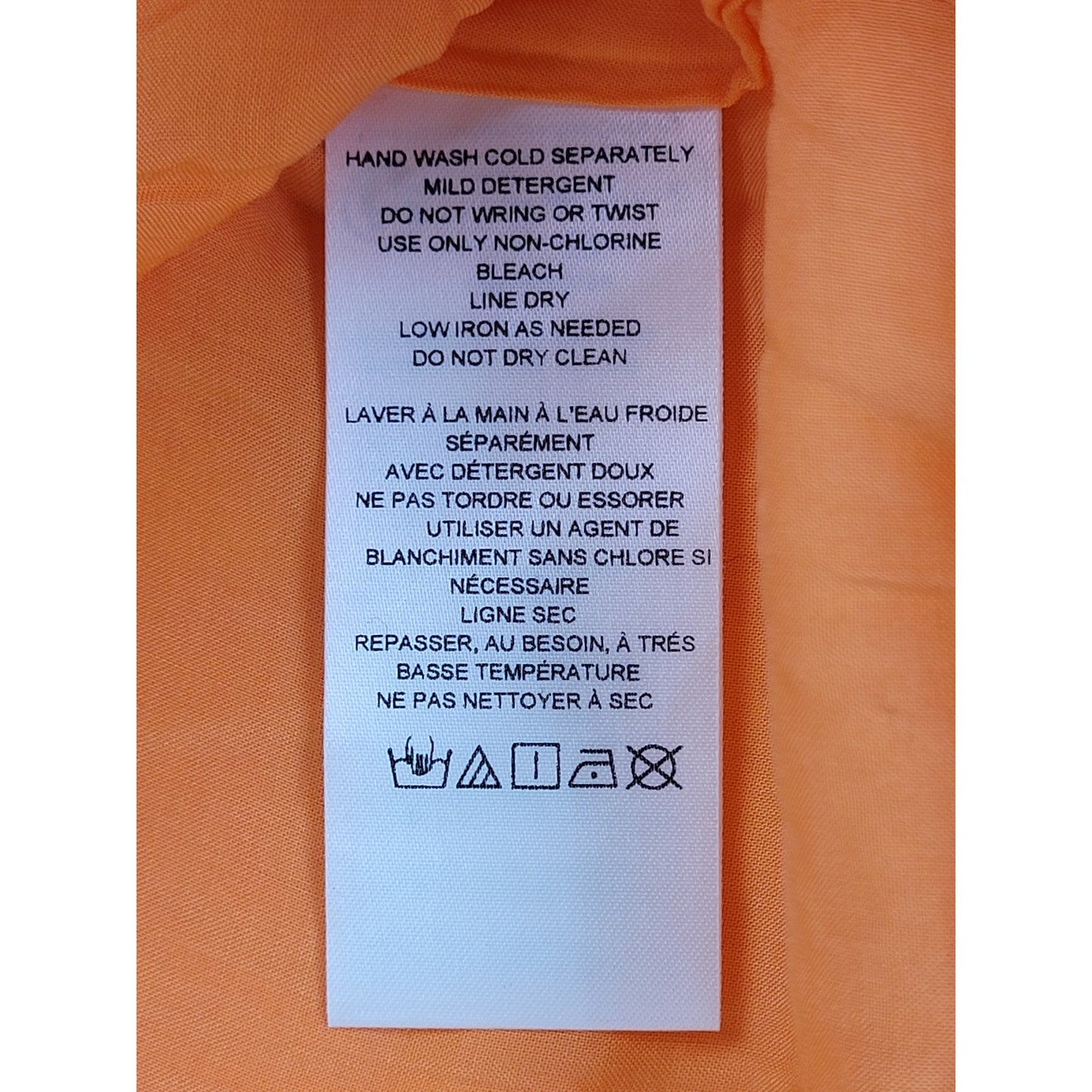 Anthropologie Maeve Slim Ruffle Wrap Skirt Sunset Orange Women's Sz 10