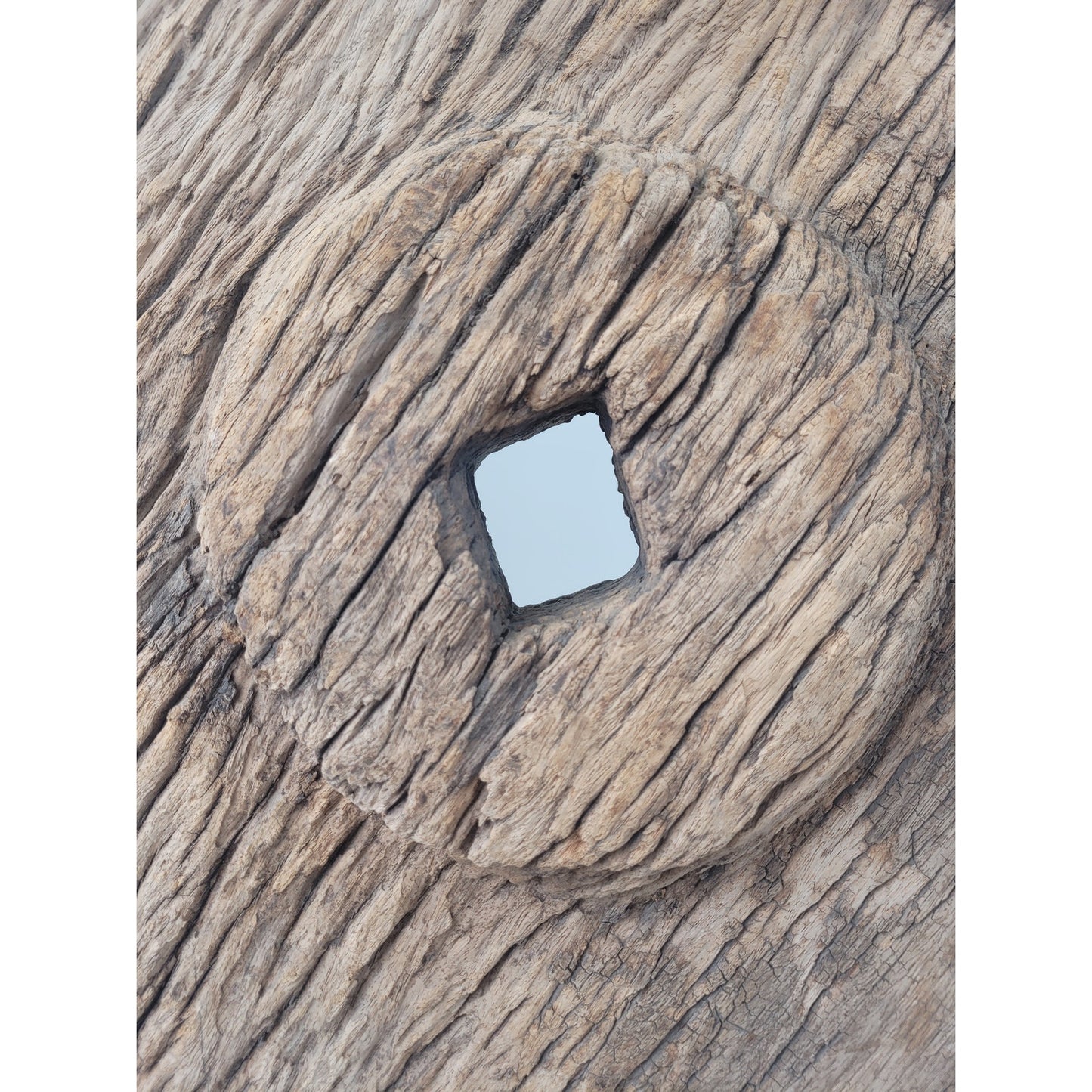 Antique Rustic Large Wooden Oxen Cart Wheel Sculpture on Stand