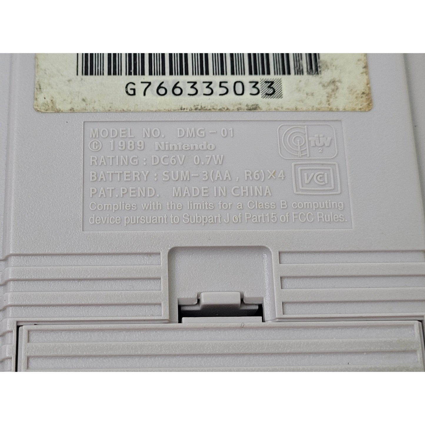 Vintage 1989 Game Boy DMG-01 w Tentris Game Cartridge | Tested & Working