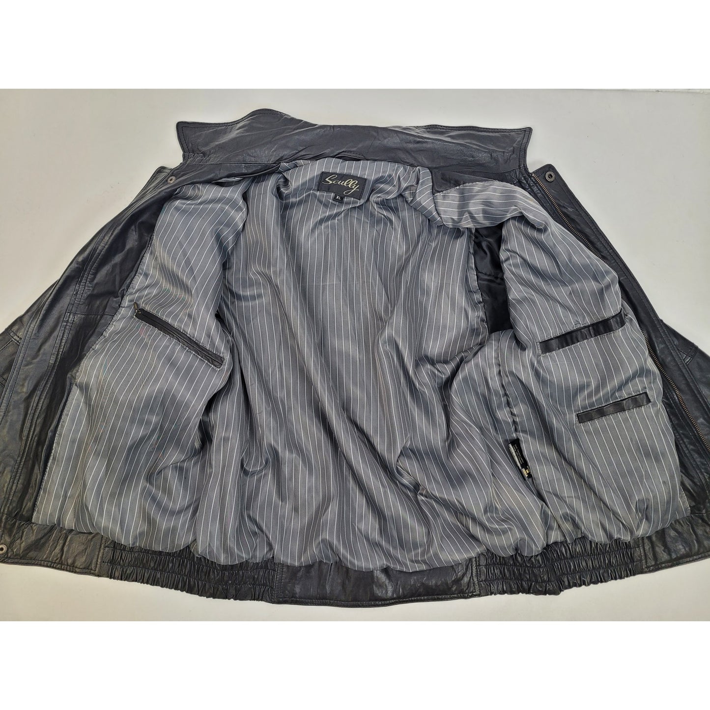 Vintage 80s Scully Leather Bomber Jacket Men's Sz XL