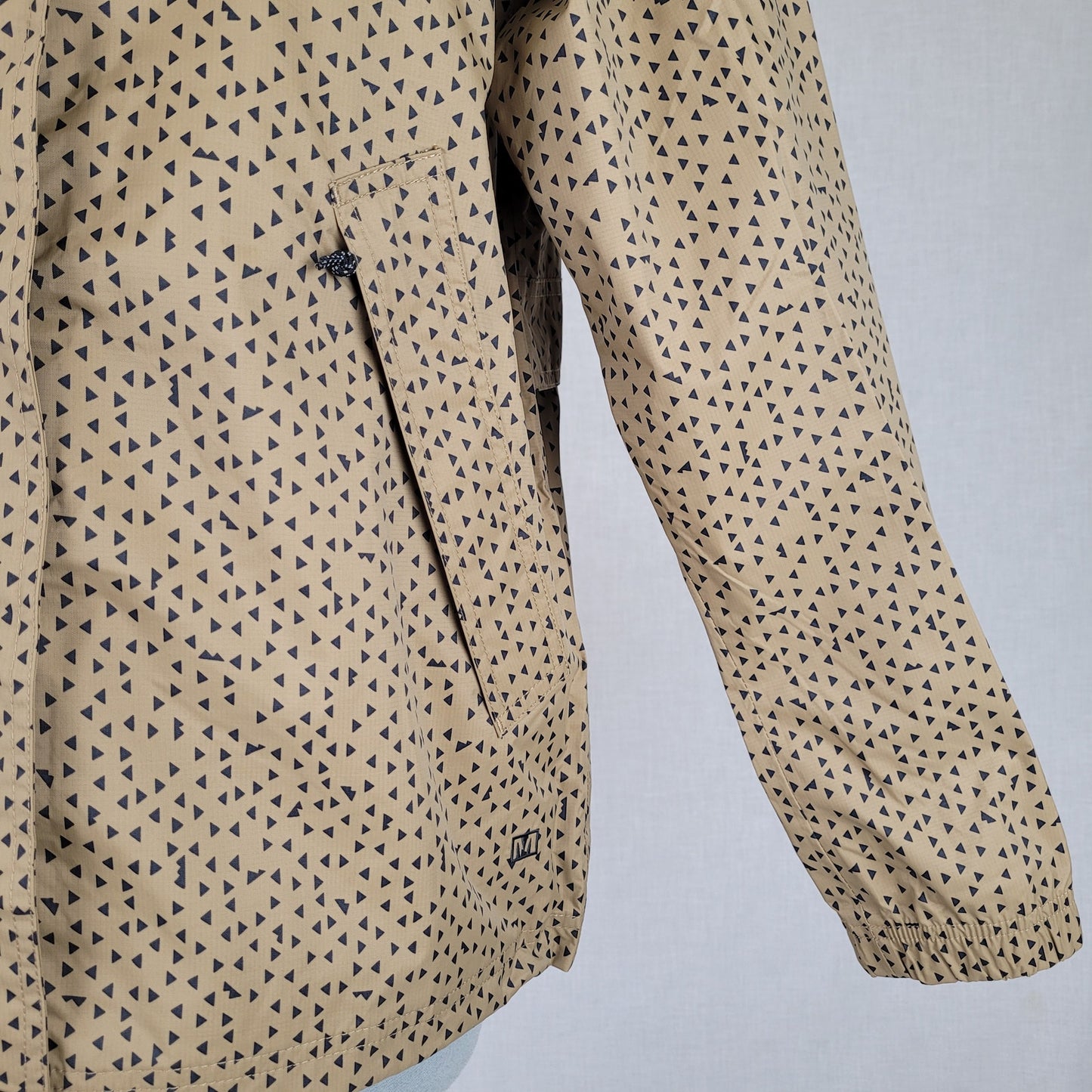 MERRELL Abstract Print Windbreaker Waterproof Full Zip Jacket Women's Sz XS