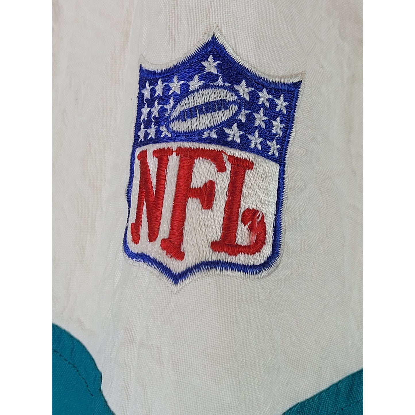 VTG 90s Miami Dolphins Half Zip Starter Brand Football Jacket Sz L