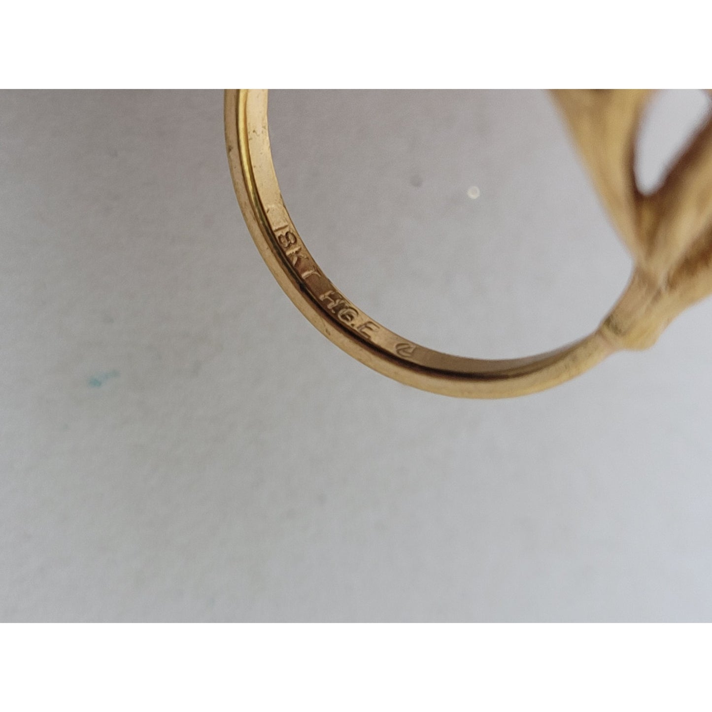 Vintage 1907 Penny Ring 18K GE Gold Electroplated Band | Sz 8.75