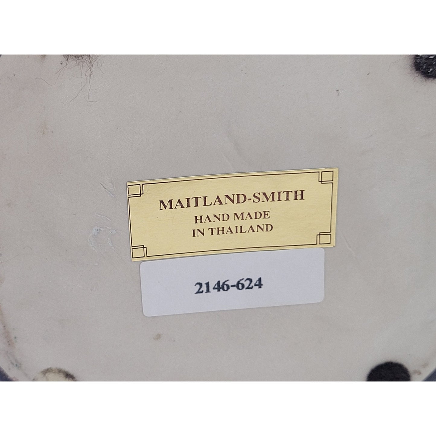 Maitland-Smith Decorative Vase Heavy Ceramic Tabletop Decor | Made in Thailand